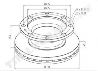 Диск тормозной 378*45 Диск тормозной 378*45