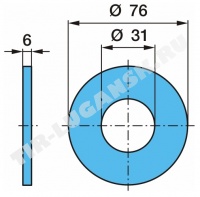 Шайба рессоры 31*76*6