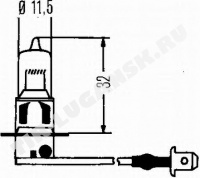 Лампочка H3 24v 70w