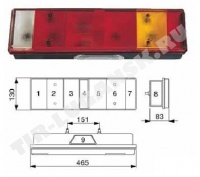Фонарь задний гладкий R Фонарь задний гладкий R