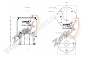 Пневморессора 811MB (variation) пластиковый стакан DAF / RENAULT