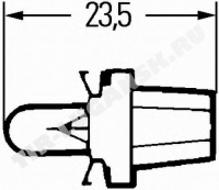 Лампочка 24v1.2w приборная с цок.