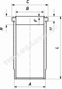 Гильза d130.18 Гильза d130.18