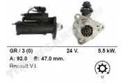 Стартер 24v 5.5kw 11t (редуктор)