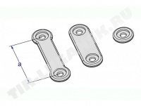 Подкладка тентовая пластиковая 51мм Подкладка тентовая пластиковая 51мм