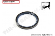 Сальник ступицы 125*150*13/15 Сальник ступицы 125*150*13/15
