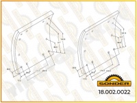 Накладки тормозные 180*204*21/426 L300