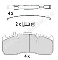 Колодки тормозные зад 216*97*30
