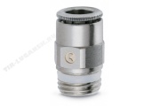 Соединитель 1/4'/D4мм метал