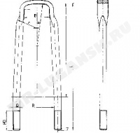 Стремянка 92/104*398 M22*2.5