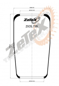 Пневморессора 719N DAF / Kässbohrer / Neoplan Пневморессора 719N DAF / Kässbohrer / Neoplan