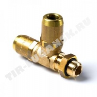 Соединитель тройник М12*1.5 D6/D6 латунь