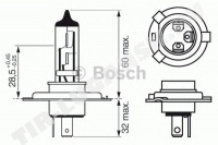 Лампочка H4 12V XENONBLUE W-V