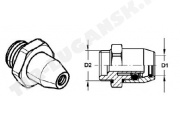Соединитель М16*D15 метал