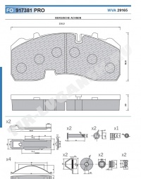 Колодки тормозные 210*92*30