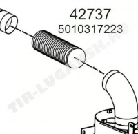 Гофра глушителя D140/460